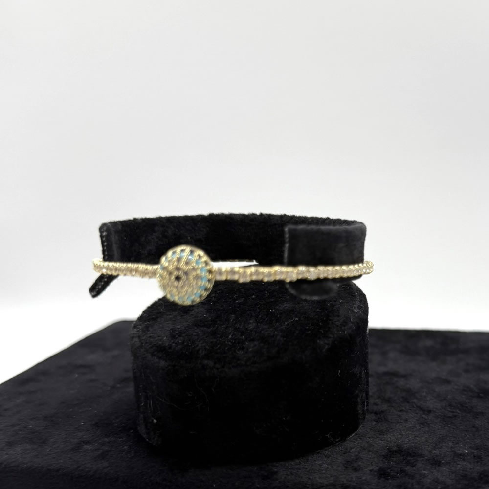 Turkuaz Boncuklu Altın Bileklik Stilinize Işıltı Katın - Whuman Özel Tasarım Ürünü